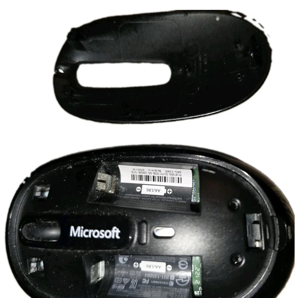 Microsoft - Sculpt Comfort Bluetooth Mouse With Dongle - 1557 - Black